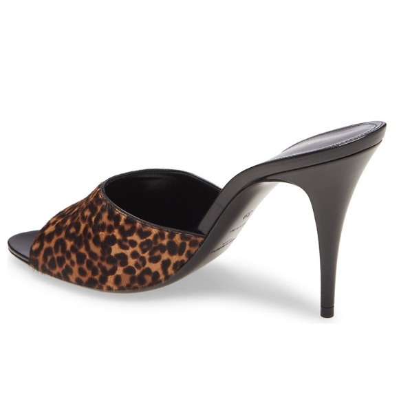 Saint Laurent Genuine Calf Hair Slide - Picture 2 of 3